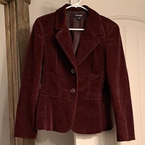 Chadwicks Red Corduroy Blazer Classic Tailored Style
